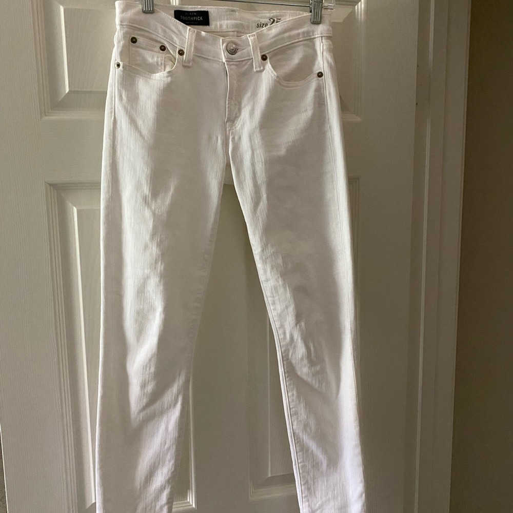 J.Crew Toothpick white jeans